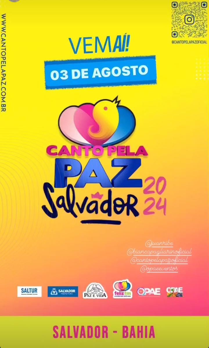 Canto Pela  Paz  em Salvador ba